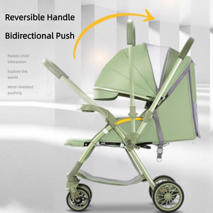 Poussette bébé légère, pliable, à double position (assis et couché), convertible, multifonctionnelle pour nourrisson et tout-petit - Product Image 3