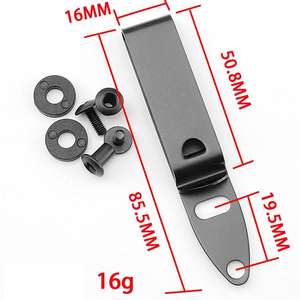 IWB-Holster gürtel clip aus Edelstahl-Universal hülle/Holster-IWB-2-Loch-Kydex-Clips - Product Image 6