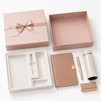 Boîte cadeau personnalisée de qualité supérieure en papier kraft robuste avec couvercle et base, avec logo pour carnet, journal, tasse à café