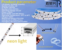 Bande LED RGB adressable SPI TM1934 2835 120 LED 12V, ruban LED numérique à pixels pour éclairage architectural intérieur