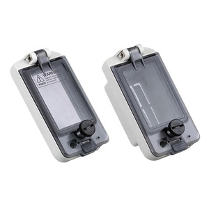 Boîtier de commande étanche IP67 en ABS PC avec fenêtre de protection transparente pour interrupteurs <span class=keywords><strong>électrique</strong></span>s, 2 à 12 voies - Product Image 1