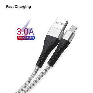 Cáp Sạc Điện Thoại Bện Đôi Nylon USB Type-C 3.0 Cáp Dữ Liệu USB Sạc Nhanh Với HTC Xiaomi Galaxy - Product Image 2