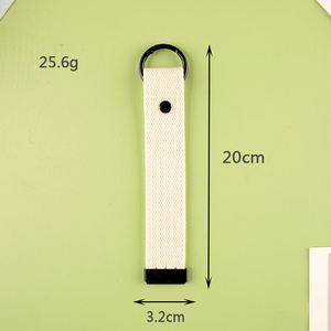 32毫米韩国DIY生白色钥匙扣带彩色带扣挂绳刺绣贴片帆布带水杯挂绳姓名标签 - Product Image 5