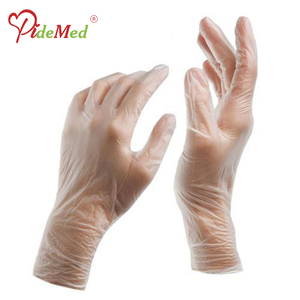 Gants jetables en vinyle pour la restauration, 24 cm, sans silicone, sans poudre, non stériles, transparents, avec texture personnalisable sur les bouts des doigts - Product Image 2