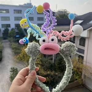 Nuovo arrivo bambini accessori per capelli divertenti ragazze fascia per capelli simpatico cartone animato scimmia fascia per regalo di compleanno - Product Image 4