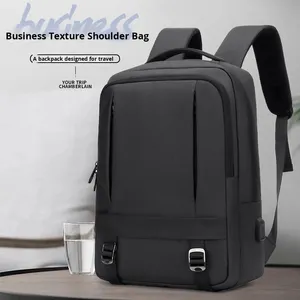 Custom Logo Double Shoulder Backpack Multifunctional Waterproof Business Laptop School Travel <b>Bag</b> - Product Image 2