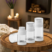 Flacon pompe sans air en plastique vide de luxe écologique pour cosmétiques, 100 ml, 120 ml, 150 ml, impression d'écran pour les soins de la peau, vente chaude