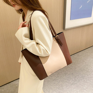 Dropshipping corea tendenza Shopping Tote tinta unita grande capacità pendolarismo monospalla borsa - Product Image 3