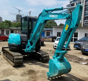 Mini-excavatrice Kobelco d'occasion SK55SR SK55 5 tonnes 6 tonnes 505 tonnes avec moteur PLC, pompe, moteur hydraulique et accessoire tarière hydraulique - Product Image 4