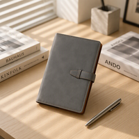 Carnet de notes classique en cuir avec logo imprimé, format A5, papier épais pour une écriture fluide, journal professionnel, 100 feuilles