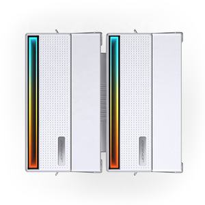 Nuevo Enfriador de CPU JONSBO CB80 Blanco de 120 mm con Doble Torre, 6 Tubos de Calor, <span class=keywords><strong>2</strong></span> Ventiladores ARGB PWM, TDP 260W para LGA115X/1200/1700/1851 AM5 AM4 - Product Image 3