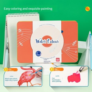 Ensemble de peinture à l'aquarelle solide Deli 73936, 24 couleurs pour les étudiants en art, 36 couleurs de <span class=keywords><strong>gouache</strong></span> solide, le meilleur choix - Product Image 4