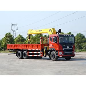 รถบรรทุกติดเครน Dongfeng 6x4 12 ตัน พร้อมเครนไฮดรอลิกแบบยืดหดได้ สำหรับงานก่อสร้าง - Product Image 1