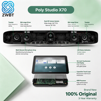 Poly Studio X70 4K Video Conference Bar Digital Zoom DirectorAI Speaker dan Group Framing NoiseBloc