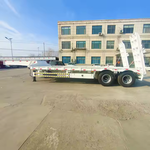 Precios de Fábrica, Semirremolque de Plataforma Baja de 3 Ejes, Camión de Plataforma Baja, Semirremolque de Plataforma Baja de 50 pies - Product Image 2