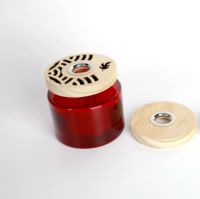Capuchons de diffuseur de roseau de conception créative Logo laser ou gravure Ans Capuchon en bois de dessin Fabricant ODM Bouteille de parfum Capuchon en bois