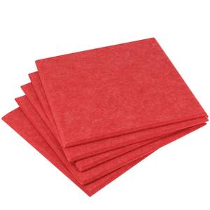 <span class=keywords><strong>BONNO</strong></span> panneau d'absorption acoustique, panneau d'isolation acoustique rouge, rembourrage insonorisant haute densité avec bord biseauté - Product Image 5