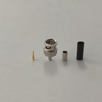 Connecteur BNC coaxial RF mâle à sertir 75 ohms pour câble Flex-3