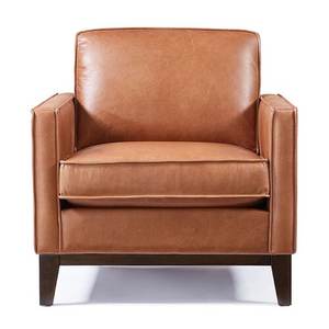 <span class=keywords><strong>Vente</strong></span> directe en usine, pieds en bois massif, boutons, ensemble de canapé de salon, meubles en cuir, chaise simple - Product Image 1