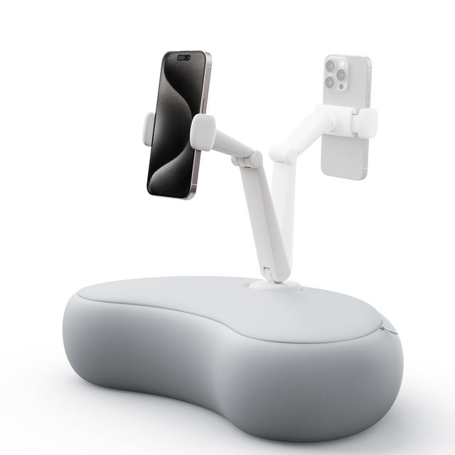 Crescent Moon Multi Angle Tablet Cradle Ergonomic Pillow Stand for Tablets and Smartphones