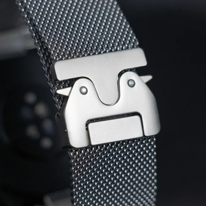 BEEFLYPOWER <span class=keywords><strong>Correa</strong></span> de Reloj de Acero Inoxidable Milanesa de 22 mm con Hebilla de Paracaídas, para Huawei <span class=keywords><strong>Watch</strong></span> GT5 46mm GT4 - Product Image 3