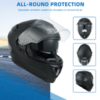 Fabricant Nouveau Style de Mode Noir Antichoc Racing Abs Motorsport Racing Casque de Moto Intelligent Intégral