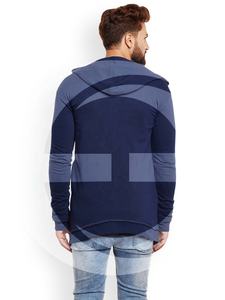 Sudadera con capucha y cremallera de talla grande para hombre de alta calidad con manga larga, patrón sólido, característica impermeable - Product Image 2