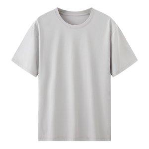 <span class=keywords><strong>80S</strong></span> Pima เสื้อยืดคอตตอนเหลวแอมโมเนียแขนสั้นของผู้ชายเสื้อยืดคอกลมสีพื้นบางเรียบเรียบฤดูร้อน - Product Image 5