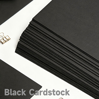 Papier cartonné noir A4 120 g/m², 50 feuilles par paquet, pour dessin aquarelle et marqueurs