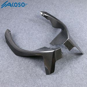 AKOSO 3K, fibra de carbono seca, embellecedor delantero para motocicleta, paneles laterales, cubierta de radiador para <span class=keywords><strong>Kawasaki</strong></span> ZX10R 2021 2022 <span class=keywords><strong>2023</strong></span> 2024 - Product Image 3