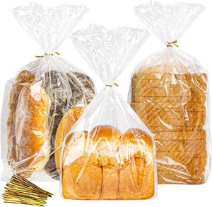 Sac rétractable en PE transparent réglable et réutilisable CFC pour pain fait maison et pain de boulangerie, emballage et stockage alimentaire recyclable - Product Image 2