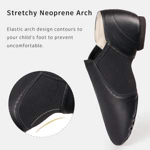 Chaussures de danse Jazz Dynadans, à enfiler, en cuir PU, plates, pour filles et garçons, tout-petits, enfants et adolescents. - Product Image 5