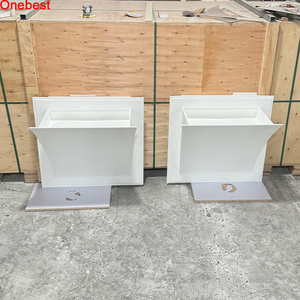 Ensemble de toilettes et de lavabo <span class=keywords><strong>en</strong></span> surface solide blanche pour villa, maison, salle de bain, taille standard, lavabo <span class=keywords><strong>en</strong></span> stock - Product Image 2