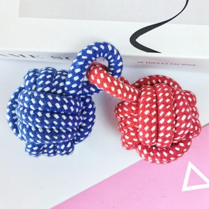 ของเล่นเชือกสำหรับสุนัข ทนทาน ทำจากผ้าฝ้าย ขนาดเส้นผ่านศูนย์กลาง 6 ซม. สำหรับสุนัขขนาดเล็กถึงกลาง ของเล่นสำหรับเคี้ยว เล่น แก้เบื่อ ช่วยดูแลฟัน - Product Image 2
