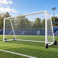 But de football professionnel à succès avec façade en aluminium et dos en fer, idéal pour l'entraînement et les matchs