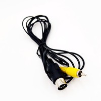 كابل محول صوت ستيريو مخصص من 2 RCA ذكر إلى 2 RCA ذكر لمكبرات صوت الكمبيوتر، تجميع أسلاك من المصنع