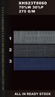 Nouveau style 2024 – Tissu en laine mérinos peignée STOCK, tissu italien pour costumes, mélange laine/polyester pour costumes homme