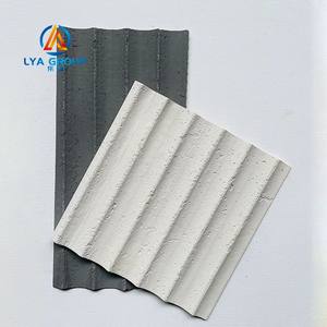 Panel de Revestimiento de Pared Exterior para Edificios, de Piedra Flexible, Ligero, Blanco, con Líneas Redondas, Precio Bajo de Fábrica - Product Image 2