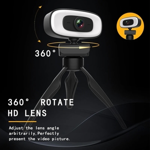 Mini Cámara Web 4K USB con Sensor CMOS de 8 Megapíxeles, Full HD 1080P 2K, Micrófono y Trípode para Computadoras Portátiles, Transmisión en Vivo y <span class=keywords><strong>Trabajo</strong></span> - Product Image 1
