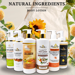 OEM Lotion pour le corps hydratante blanchissante et éclaircissante à la vitamine E au curcuma et à l'arbre à thé pour adultes - Product Image 3