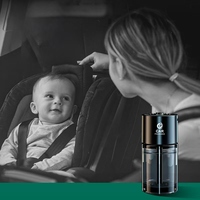 Diffuseur de parfum et désodorisant automobile haut de gamme en verre liquide avec pulvérisation intelligente IA, portable, 160 ml
