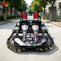 Kart électrique 2 places pour adultes, kart de course commercial à deux personnes, frein à disque arrière, batterie au lithium longue portée en option