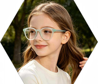 Monture de lunettes optiques ronde en acétate mignonne pour enfants garçons filles, monture complète pour myopie, verres de prescription, personnalisable, en stock