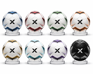 Ballon de football personnalisé de collection |   Blanc Noir Or |   Logo X |   Fabricant OEM ODM |   Design haut de gamme |   Qualité supérieure - Product Image 5