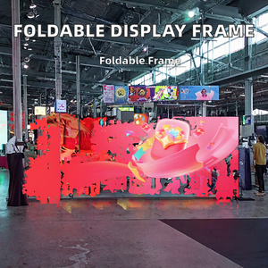 Modern Portable Eco-Friendly Display <b>Backdrop</b> Foldable Aluminum Tube Frame Easy Assembly for Advertising - Product Image 3