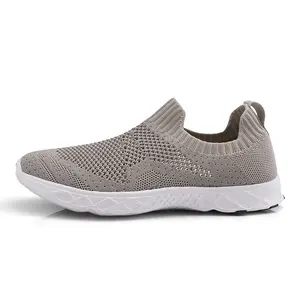 Fly Knit Hollow Out Upper Breathable Women Sport Shoes