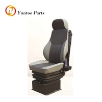 Nouveaux sièges de conducteur pour camions et bus avec revêtement en cuir personnalisé, suspension pneumatique et massage, structure en acier