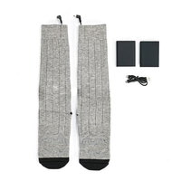 Vente en gros de chaussettes chauffantes Hiver Extérieur Ski Thermique 7.4V Électrique Batterie Rechargeable Chaussettes de ski chauffantes