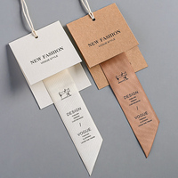 Étiquettes de balançoire en tissu blanc de marque personnalisée écologique en gros