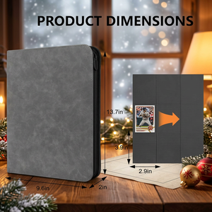 Album de rangement pour cartes Torson Custom grande capacité 252 emplacements, pages PP double face, couverture PU imperméable, reliure filée, organisateur TCG - Product Image 2